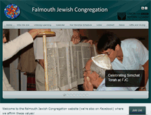 Tablet Screenshot of falmouthjewish.org
